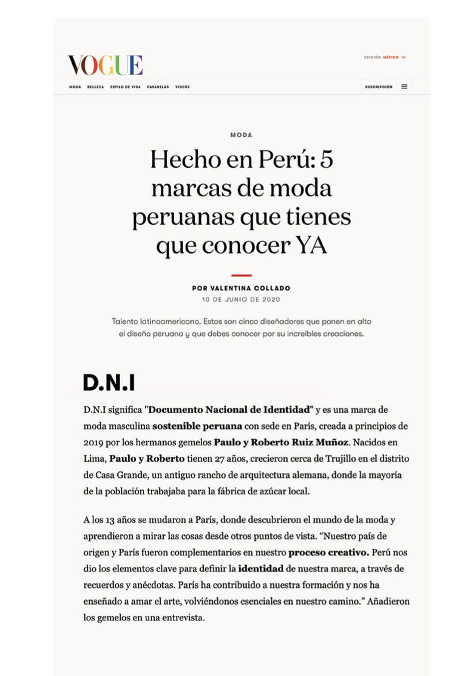 VOGUE MEXICO